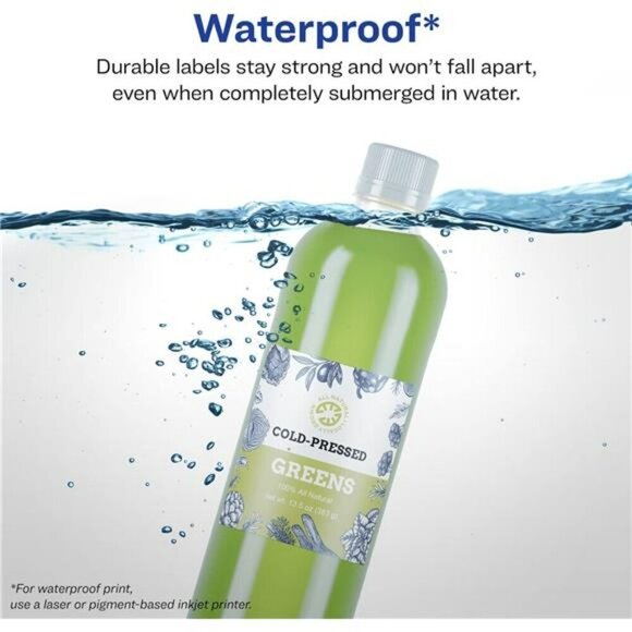 Avery Durable Waterproof Labels with Sure Feed Technology 2" x 2" Square 96 Labe - Picture 3 of 7